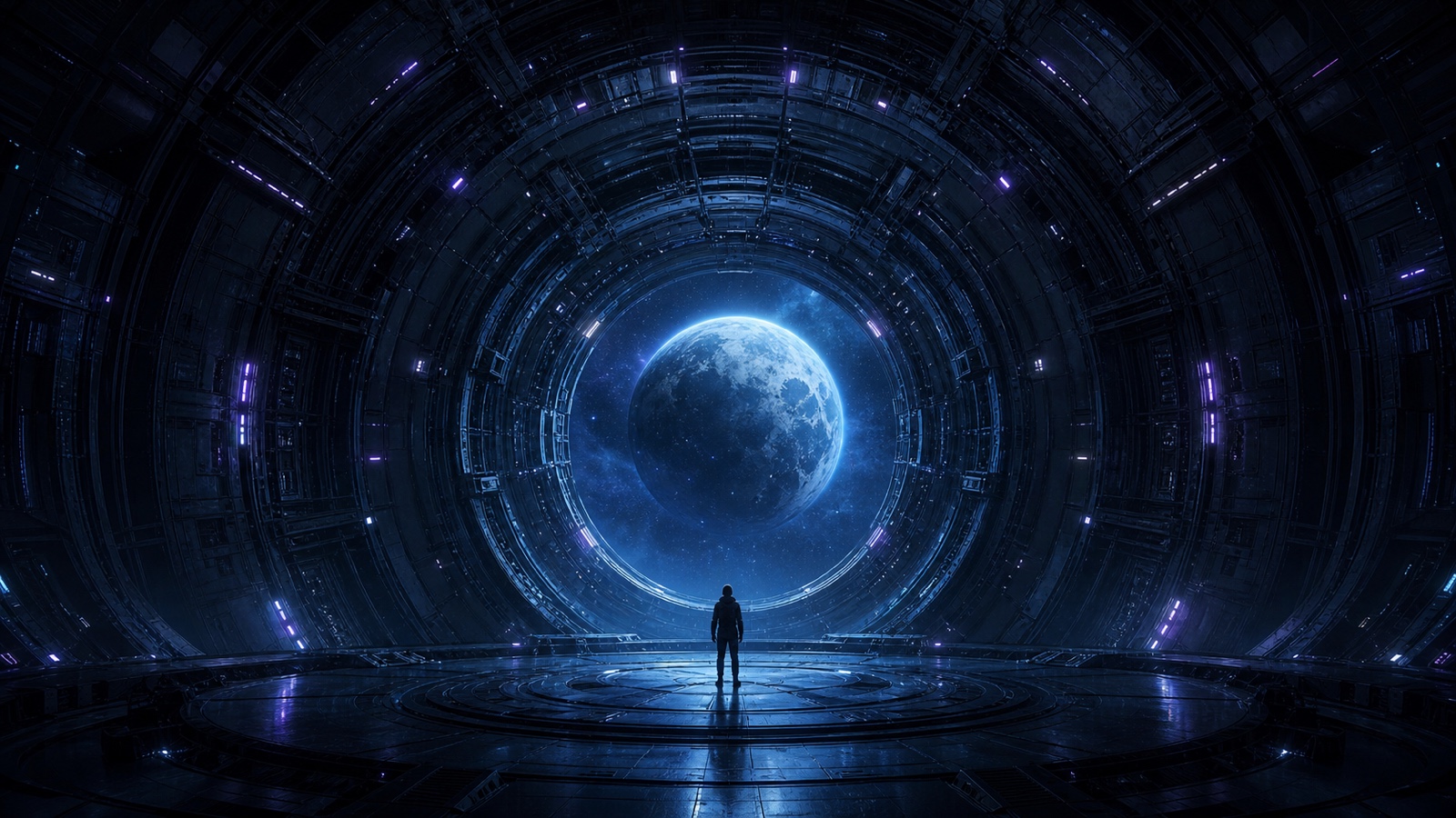 面向星球的科幻空间隧道
