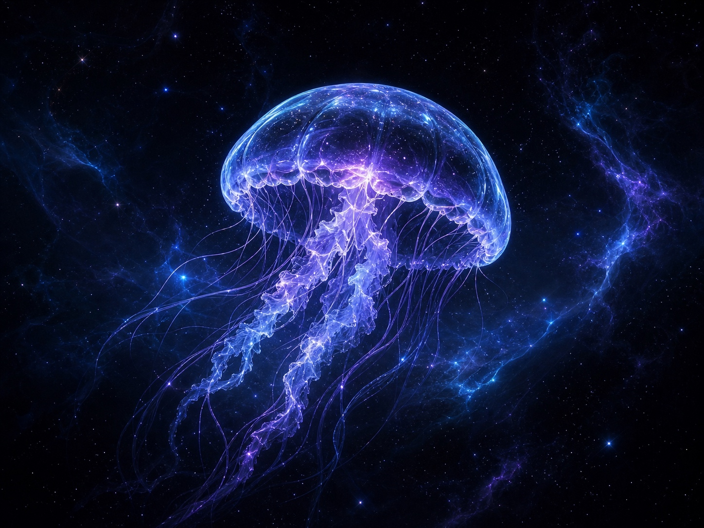 发光的宇宙水母